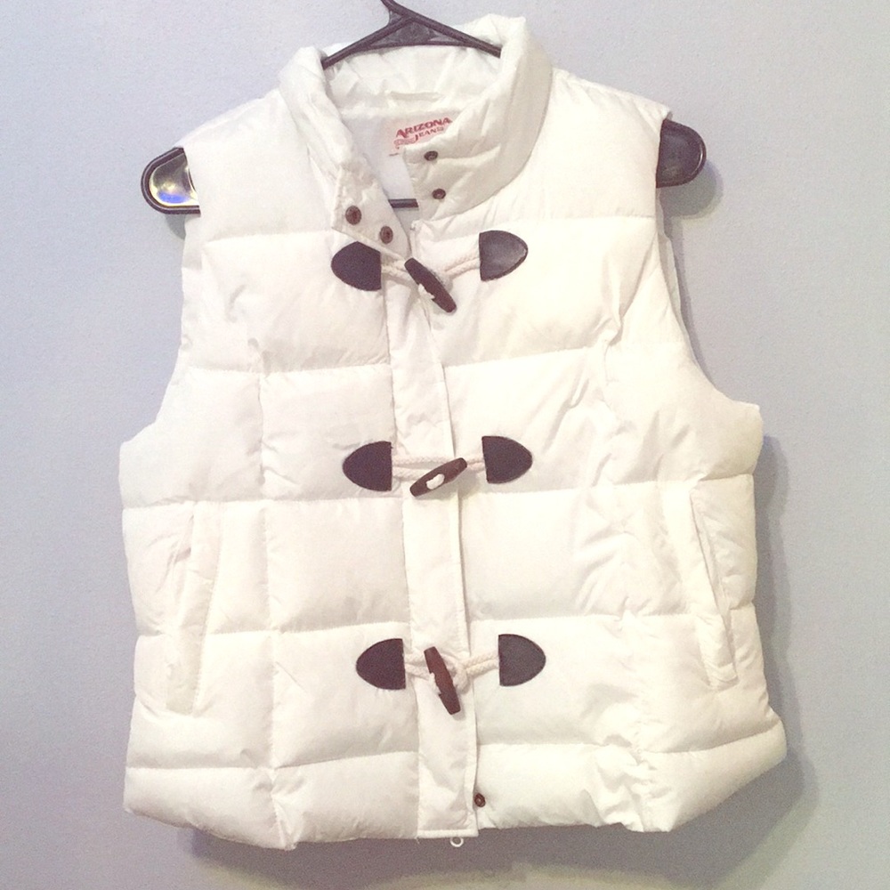 White Puff Vest